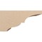Ekena Millwork 11"W x 22"D x 11"H Wide Asheboro Rough Cedar Woodgrain TimberThane Corbel, Primed Tan CORUR11X22X11ASHRCPR - alternate 6